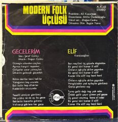 Modern Folk Üçlüsü – Gecelerim / Elif 45'lik