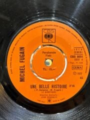 Michel Fugain - Une Belle Histoire Issız Adam Müziği 1972 Baskı 45'lik