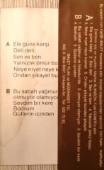 DİKKAT KASET Mazhar Fuat Özkan* – Ele Güne Karşı Yapayalnız Kaset