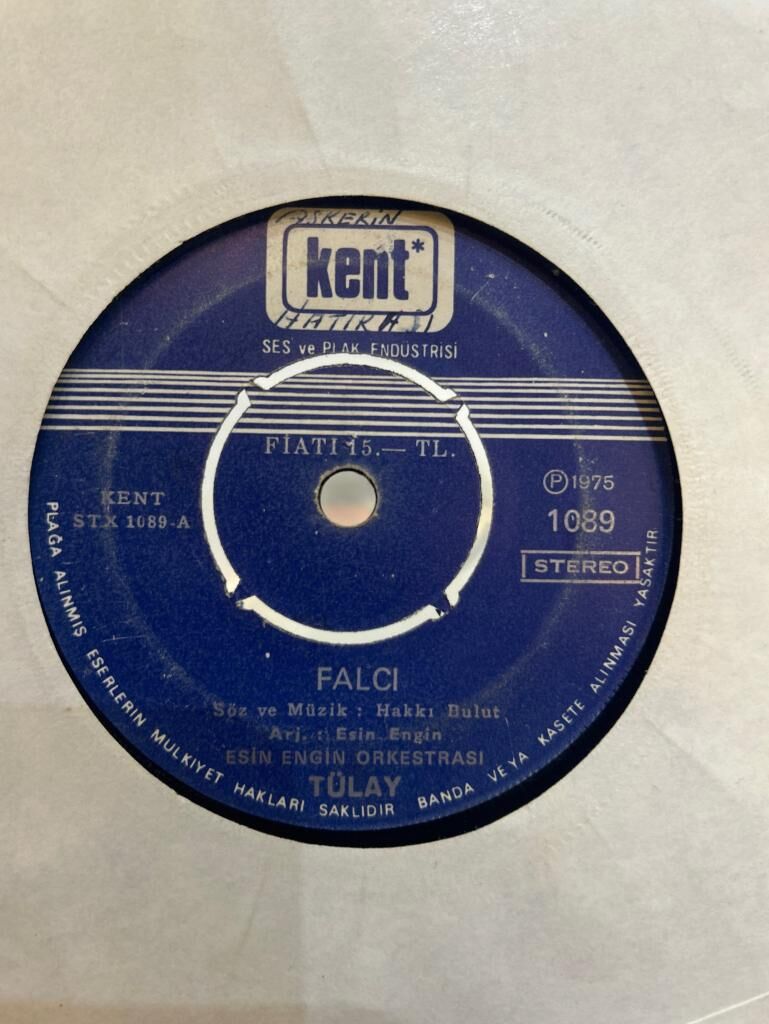 Tülay – Falcı / Kalbimi Sana Vermiştim 1975 BASKI 45LİK
