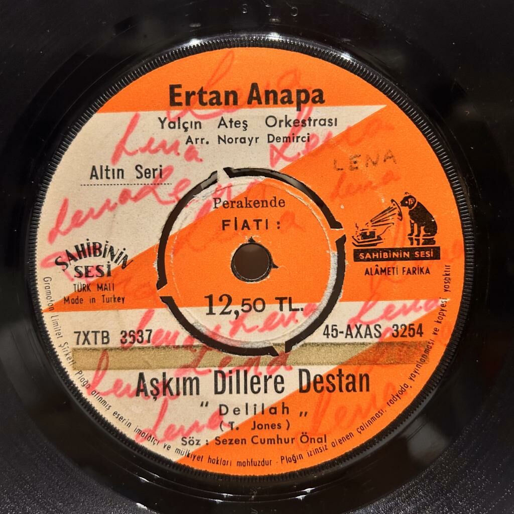 Ertan Anapa – Aşkım Dillere Destan / Gidiyor Elden Gençlik 45LİK