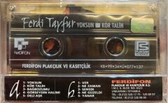 KASET Ferdi Tayfur ‎– Yoksun / Kör Talih 1999 Baskı KASET