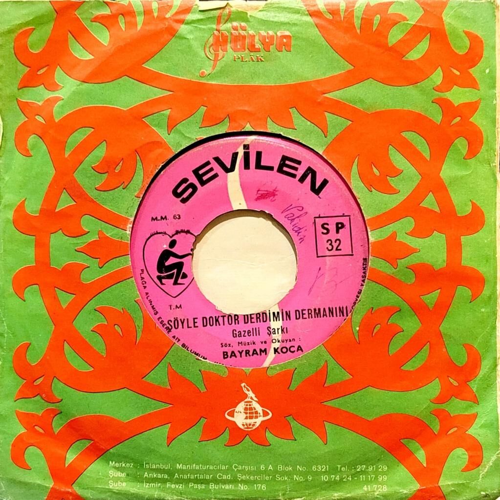 Bayram Koca – Bodrum Hakimi Nedret Hanım/Söyle Doktor Derdimin Dermanını 45'lik