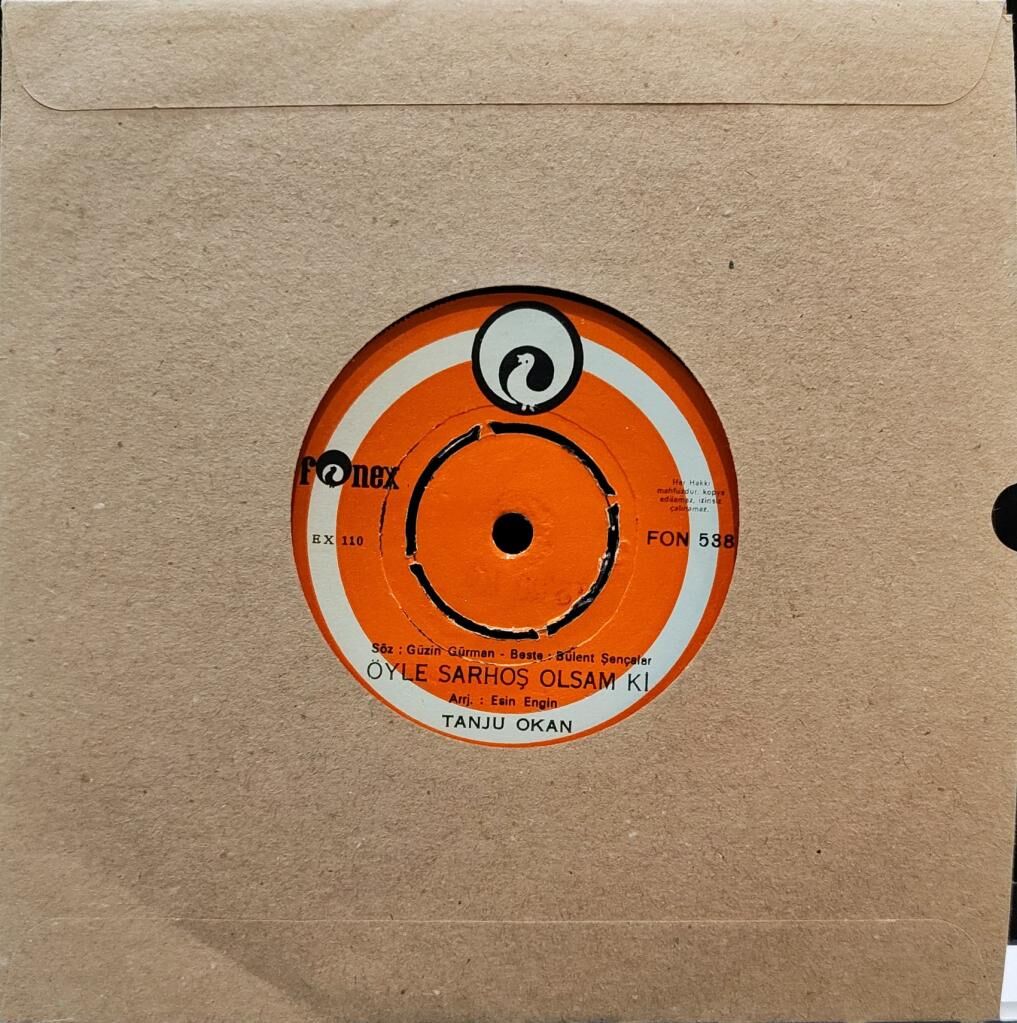 Tanju Okan – Seni Hayatımca Sevdim / Öyle Sarhoş Olsam Ki 45'lik