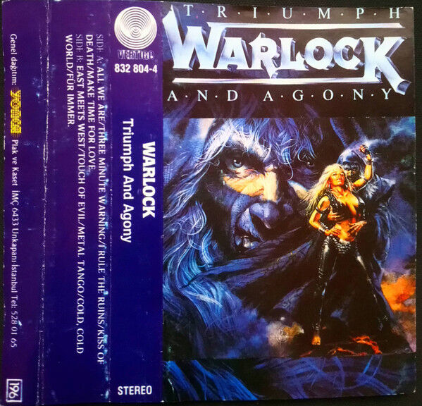 DİKKAT KASET !!! Warlock – Triumph And Agony Kaset
