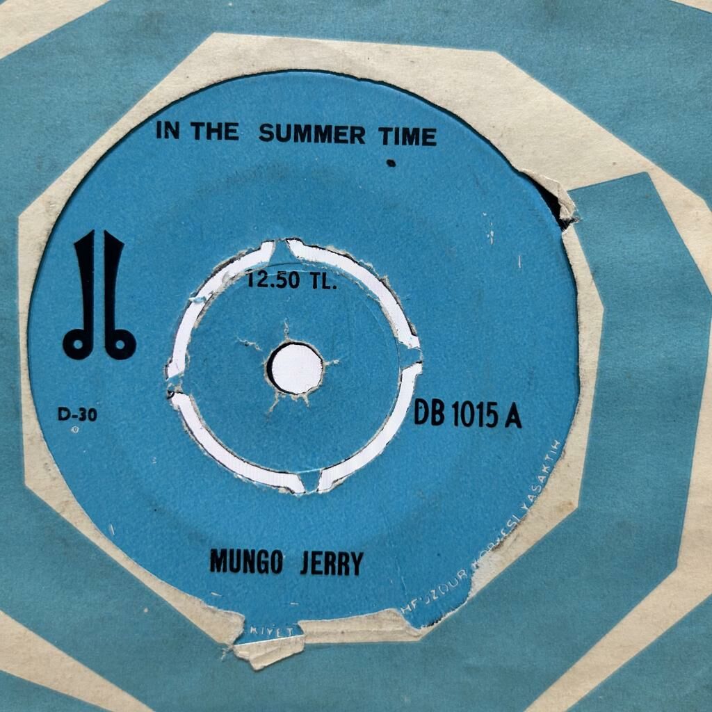 Mungo Jerry / Mr Bloe* ‎– In The Summer Time / Groovin' With Mr. Bloe 45LİK