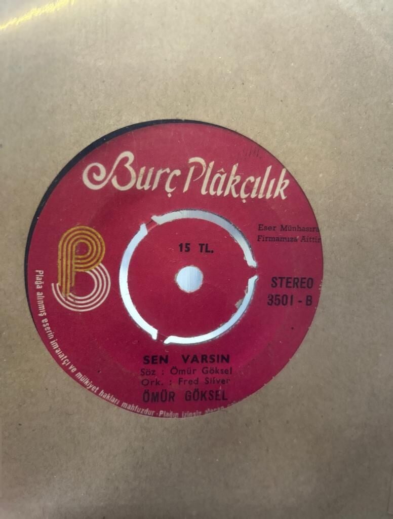 Ömür Göksel – İçki - Sigara / Sen Varsın 1974 BASKI 45LİK