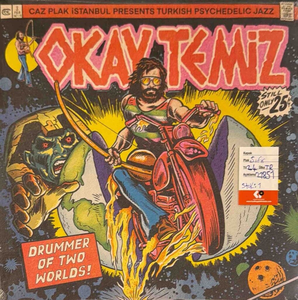 Okay Temiz – Drummer Of Two Worlds (Çizgi Roman Kapak)