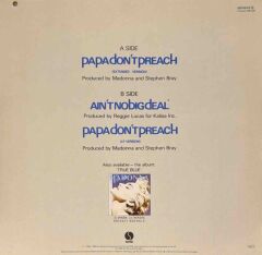 Madonna – Papa Don't Preach (Extended Version) Maxi Single