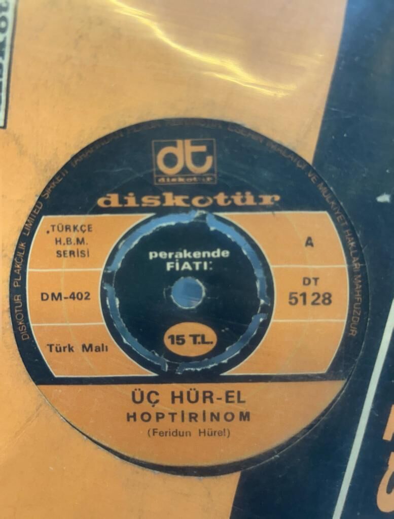 3 Hür-El – Hoptirinom / Mutluluk Bizim Olsun 1974 TÜRK BASKI 45LİK