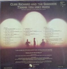 Cliff Richard And The Shadows* – Thank You Very Much (Reunion Concert At The London Palladium) LP