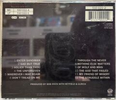 DİKKAT CD !!! Metallica – Metallica CD