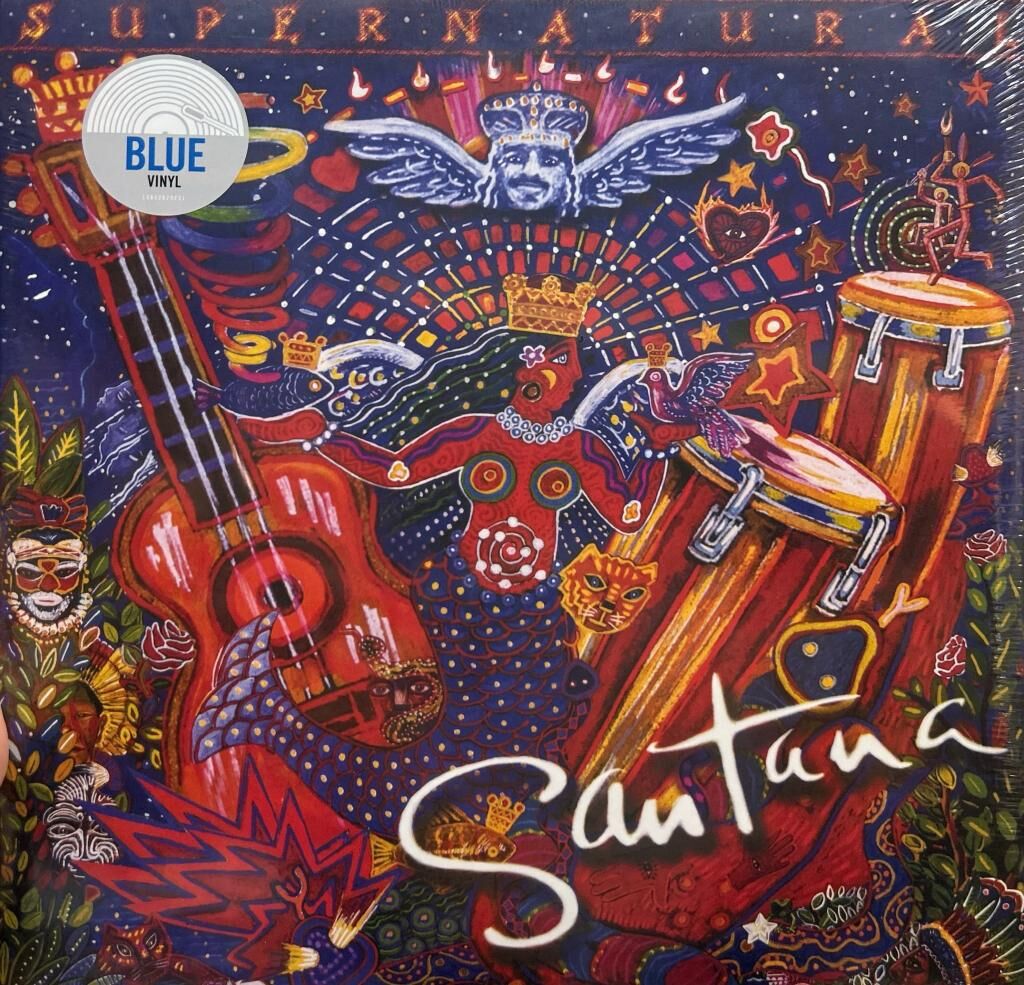 Santana - Supernatural LP Mavi Renkli Plak