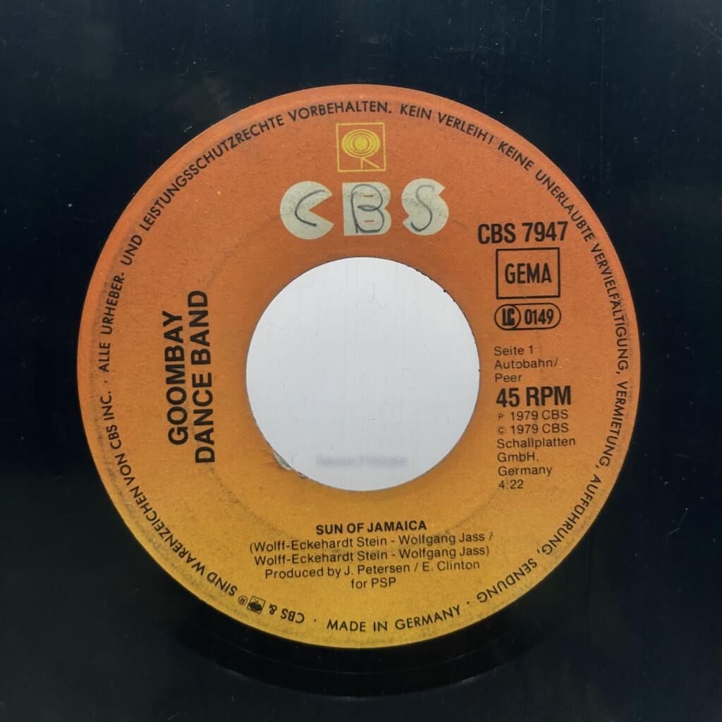 Goombay Dance Band – Sun Of Jamaica/Island Of Dreams 45LİK