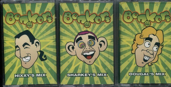 DİKKAT KASET !!! Hixxy & Sharkey & Dougal – Bonkers 4 - World Frenzy Kaset