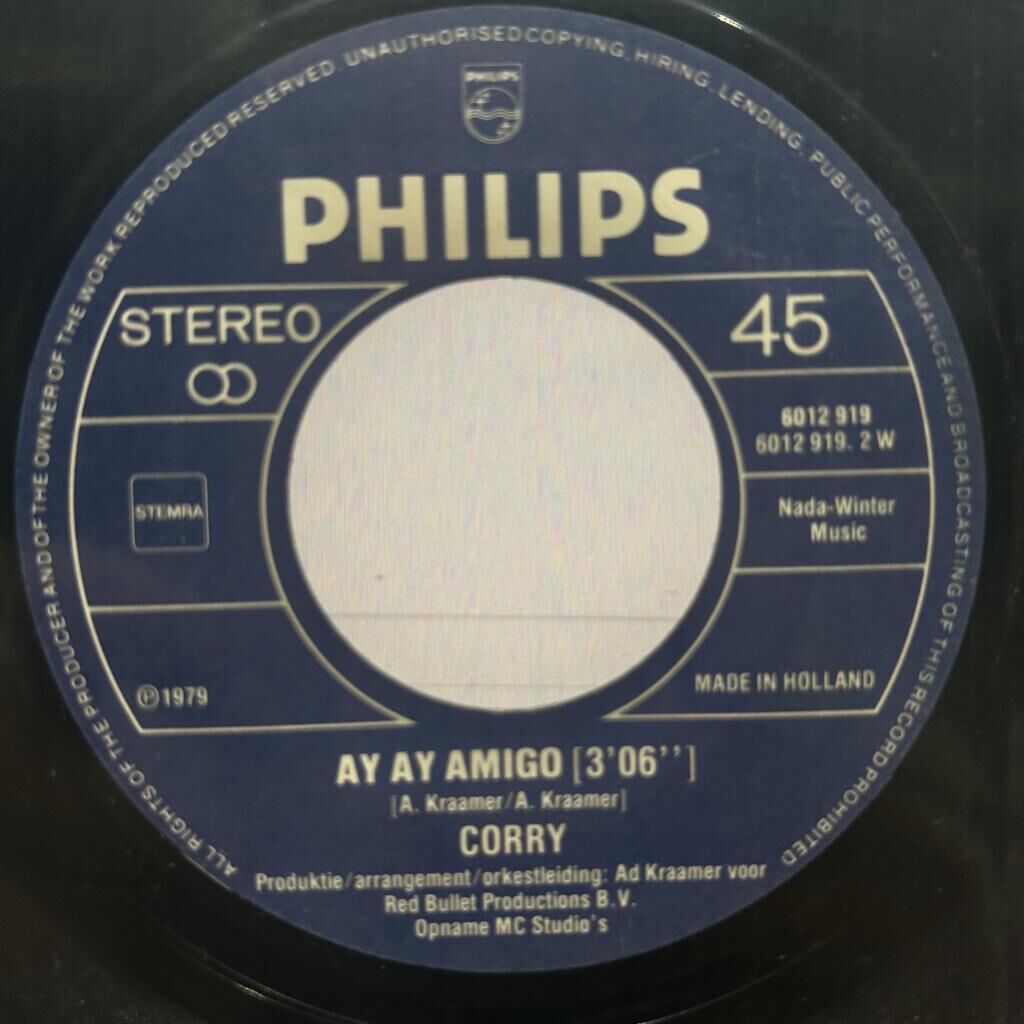 Corry – Ik Wil Jou In M'n Armen/Ay Ay Amigo