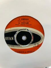 Cem Karaca Ve Apaşlar – Emrah 7'', 45 RPM, 4 ŞARKILI 1967 BASKI EP PLAK