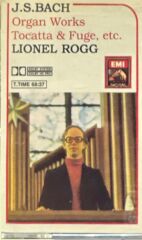 J.S Bach - Organ Works Tocatta & Fuge, etc. Lionel Rogg Kaset