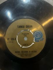 Tanju Okan ‎– Kemancı / Gülünce Gözlerinin İçi Gülüyor 1976 BASKI 45LİK