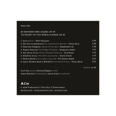 Fazıl Say & Serenad Bağcan-Şu Dünyanın Sırrı (Plak)