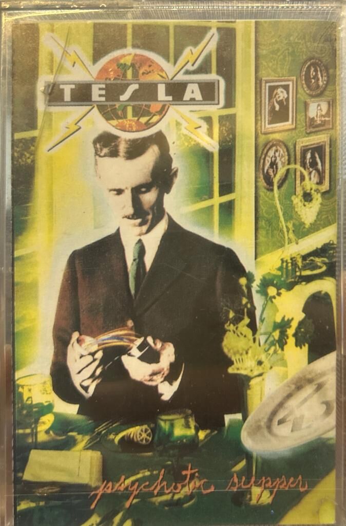 KASET Tesla ‎– Psychotic Supper 1991 BASKI KASET