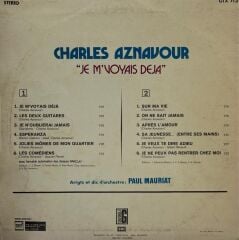 Charles Aznavour - Je M Voyais Deja LP