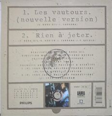 Johnny Hallyday – Les Vautours... (Nouvelle Version) 1990 Fransa Baskı 45 lik