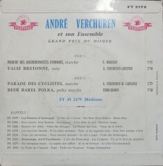 André Verchuren - Et Son Ensemble / Grand Prix Du Disque 1960 Fr Baskı 45 lik