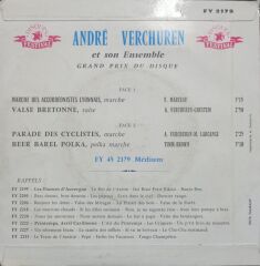André Verchuren - Et Son Ensemble / Grand Prix Du Disque 1960 Fr Baskı 45 lik