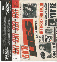 DİKKAT KASET !!! Guns N' Roses – G N' R Lies Kaset