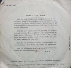 Willy Sommers – Siete Rosas Siete Besos / Gina 1973 Tr Baskı 45 lik