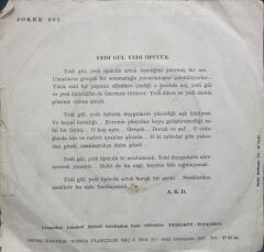 Willy Sommers – Siete Rosas Siete Besos / Gina 1973 Tr Baskı 45 lik