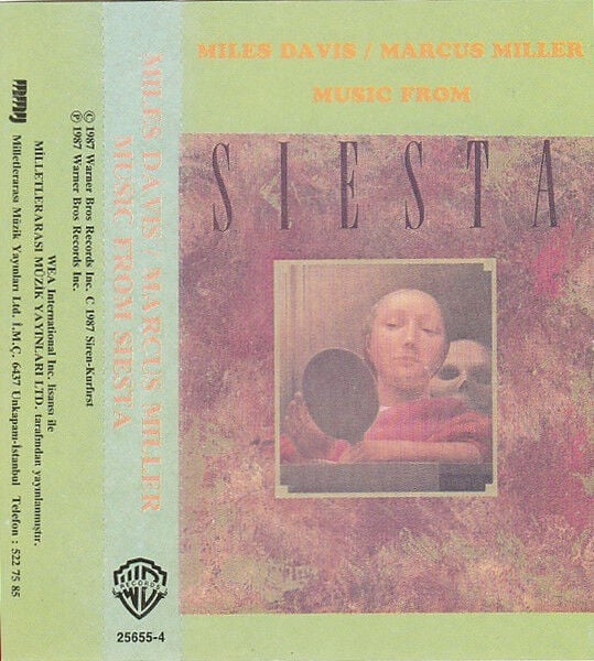 DİKKAT KASET !!! Miles Davis & Marcus Miller – Music From Siesta Kaset