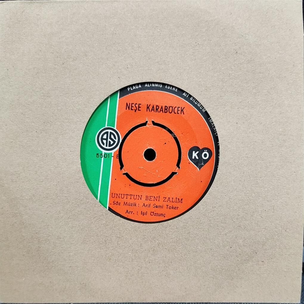 Neşe Karaböcek – Yarım Kalan Aşk / Unuttun Beni Zalim 45'lik