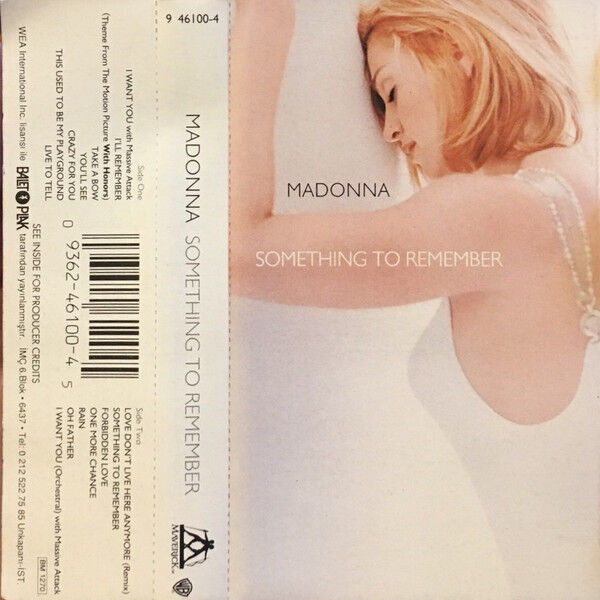DİKKAT KASET !!! Madonna – Something To Remember Kaset
