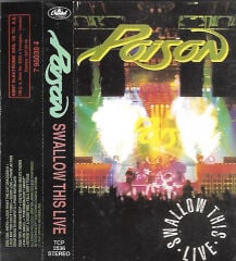 DİKKAT KASET !!! Poison – Swallow This Live Kaset