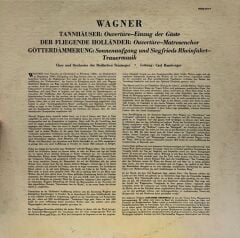Wagner / Chor Und Orchester Der Badischen Staatsoper, Carl Bamberger ‎– Chöre Und Orchestermusik Aus Götterdämmerung, Der Fliegende Holländer, Tannhäuser 1960 BASKI LP