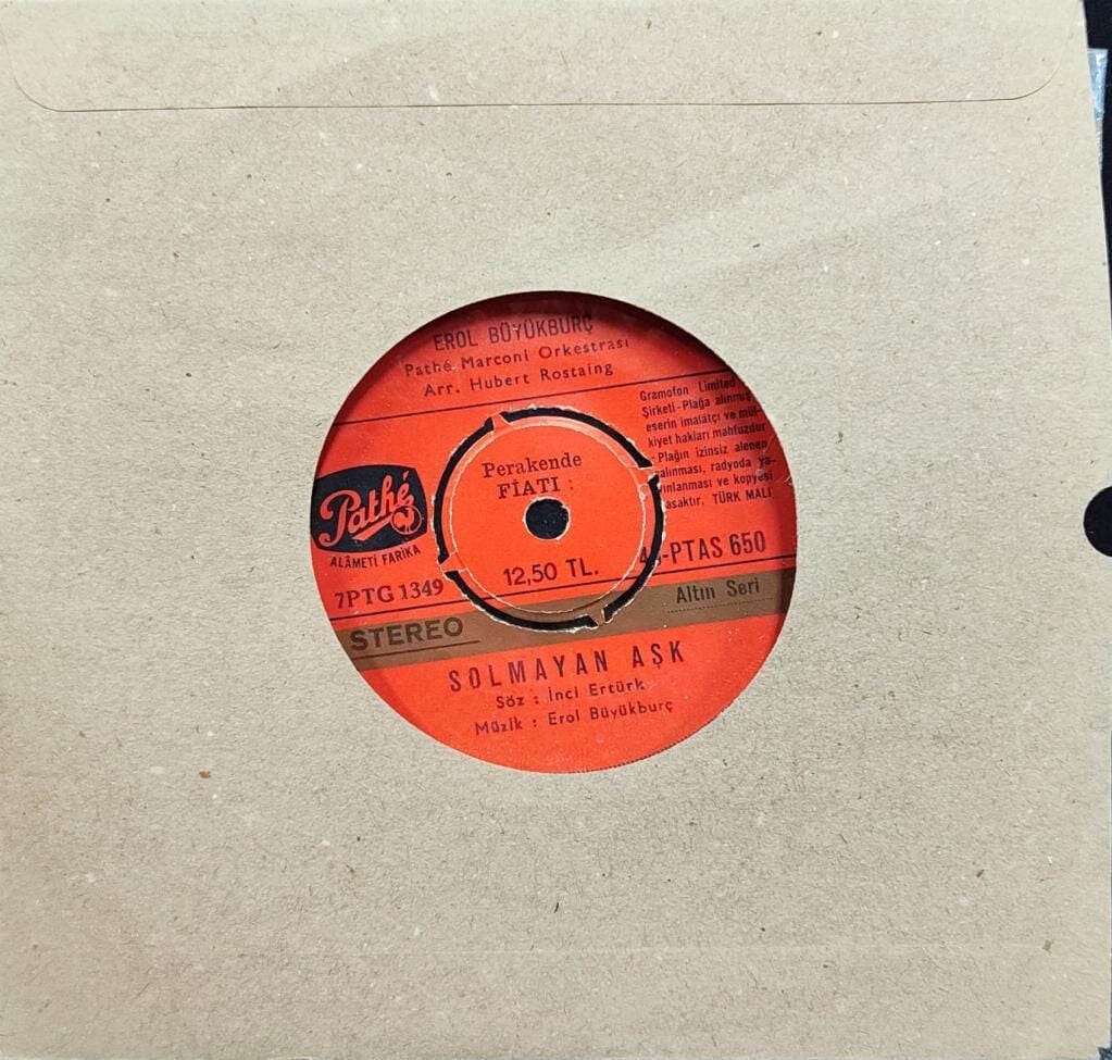 Erol Büyükburç – Solmayan Aşk / Ver Elini Ankara 45'lik