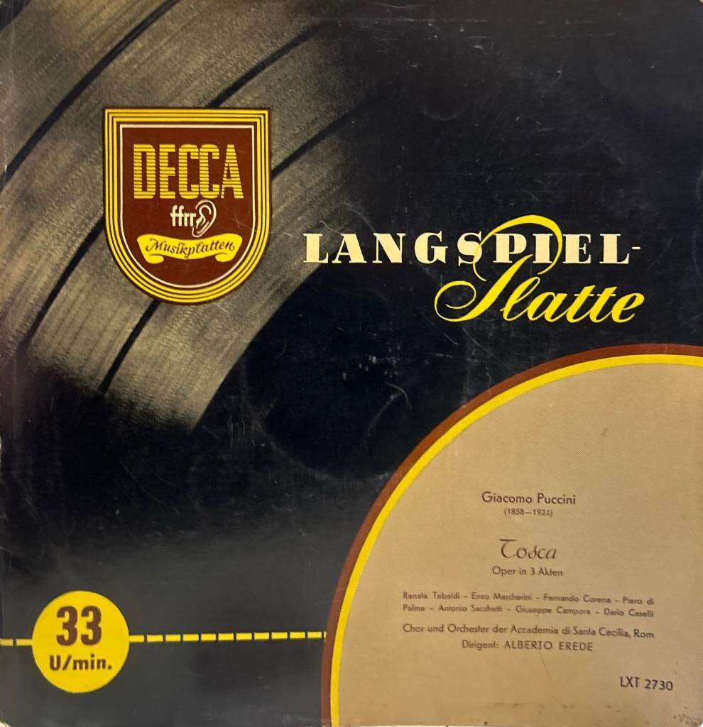 Renata Tebaldi, Giuseppe Campora, Enzo Mascherini, Alberto Erede, Giacomo Puccini – Puccini: Tosca 1960LAR BASKI LP