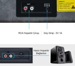 Record Master *ÜCRETSİZ KARGO Record Master ST14012 Gri-Siyah Retro Pikap Bluetooth ve Şarj Özellikli Özel Dış Kaplama Retro Pikap 33, 45, 78 Devir