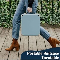 Record Master RM-311 Mavi Renkli Pikap - Tüm Plaklar İle Uyumlu - Power Bank lere Bağlanarak Kullanılabilme