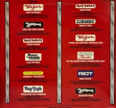 Metalmania - Iron Maiden - Deep Purple - Scorpions - Whitesnake - Sammy hagar - April Wine - Wild Horses - Atomic Rooster - Riot LP