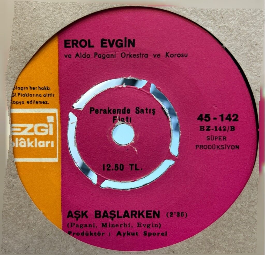 Erol Evgin – İstemesen de - Aşk Başlarken 45'lik