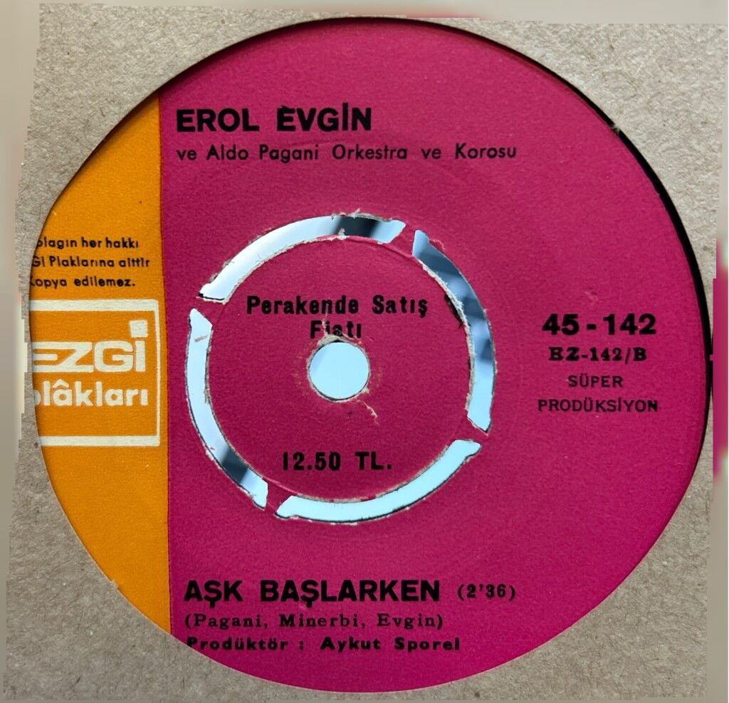 Erol Evgin – İstemesen de - Aşk Başlarken 45'lik