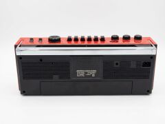 Crownwell Kırmızı Bluetooth Destekli Nostaljik Kaset Çalar ve Taşınabilir Radyo KIRMIZI