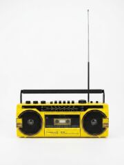 Crownwell Sarı Bluetooth Destekli Nostaljik Kaset Çalar ve Taşınabilir Radyo SARI