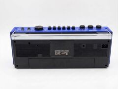 Crownwell Mavi Bluetooth Destekli Nostaljik Kaset Çalar ve Taşınabilir Radyo MAVİ