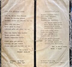 Fikret Kızılok – Gün Ola, Devran Döne / Anadolu'yum 45'lik