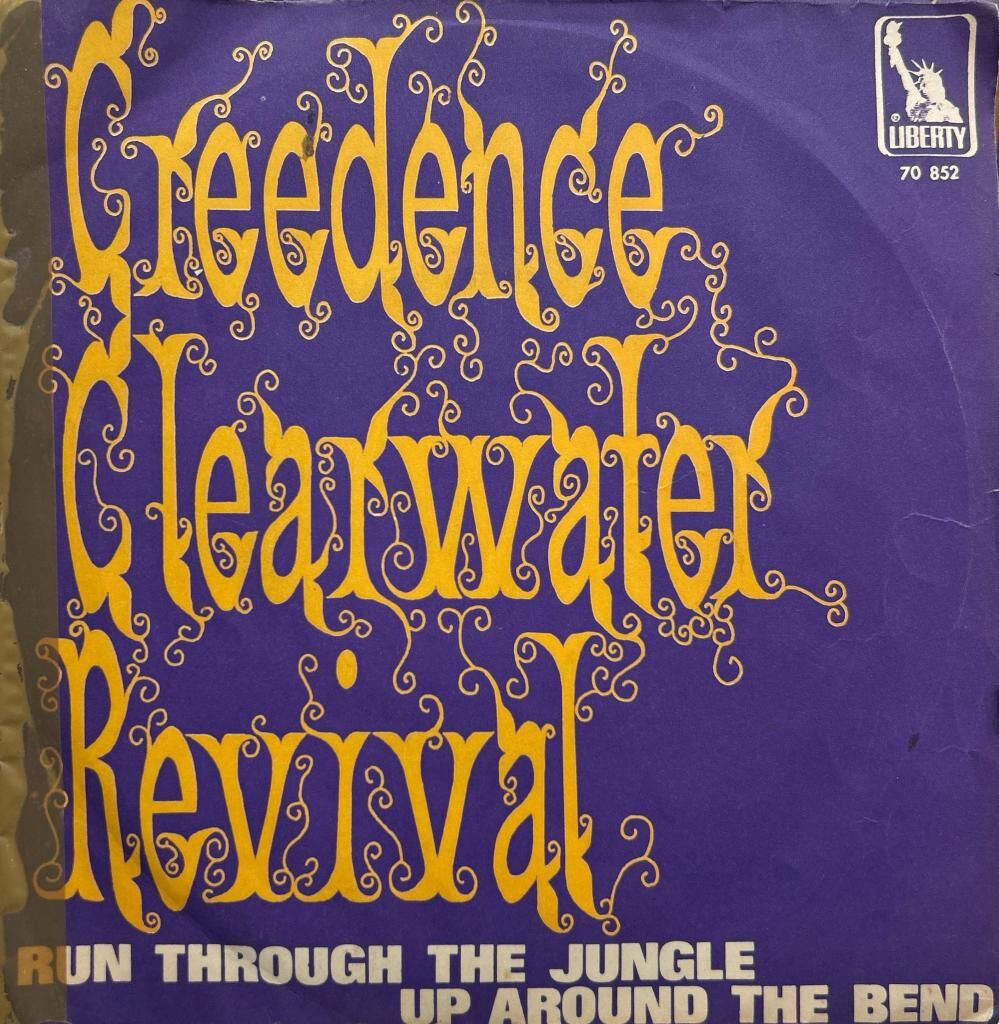 Creedence Clearwater Revival ‎– Run Through The Jungle / Up Around The Bend 45lik Plak