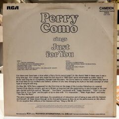 Perry Como – Perry Como Sings Just For You LP